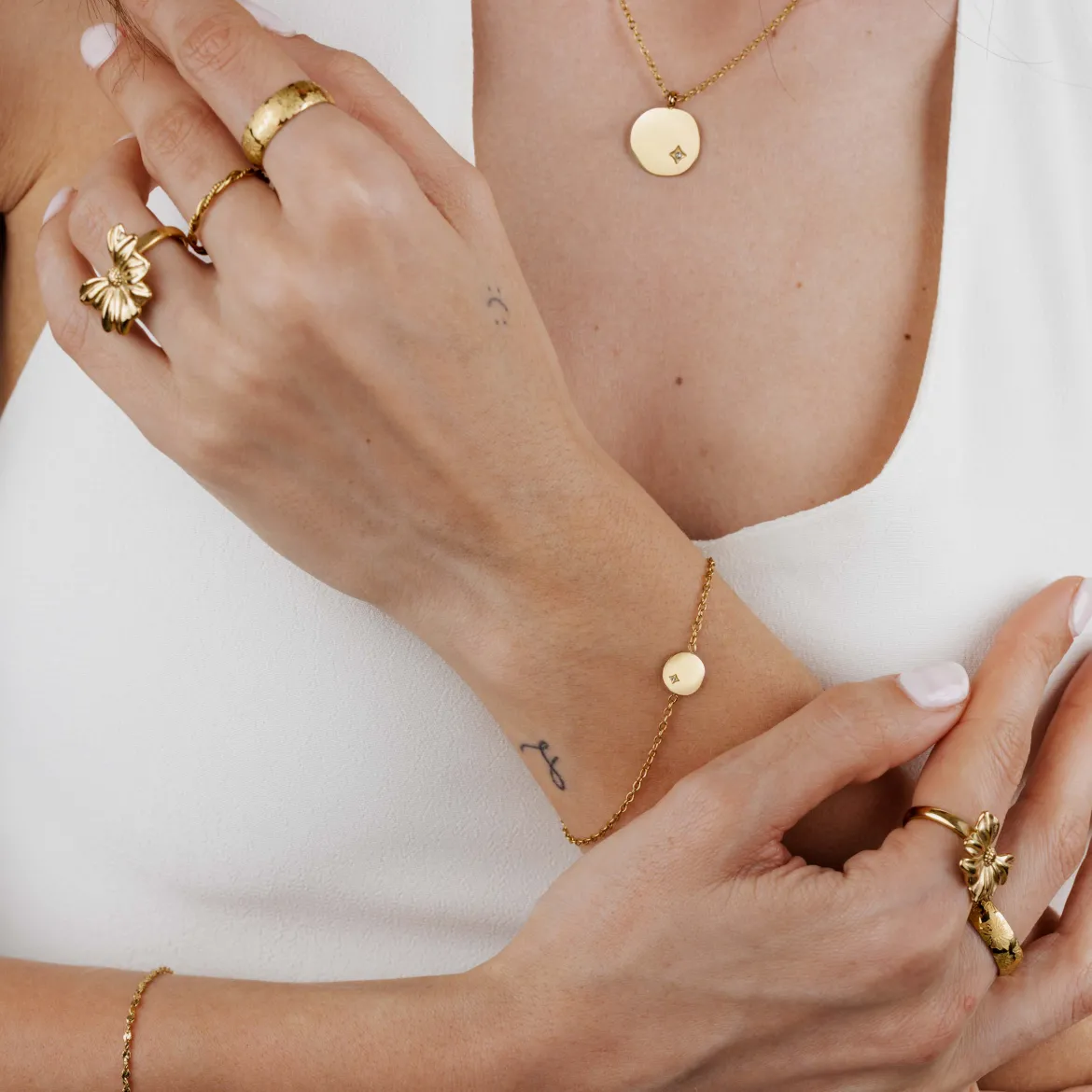 Spring Bling Bracelet Gold