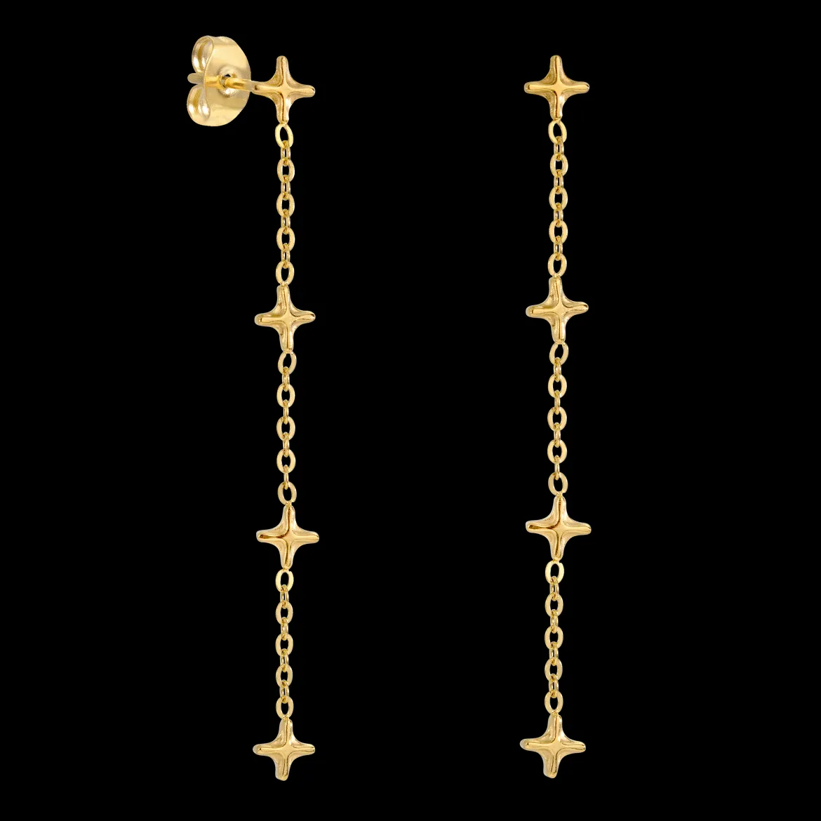 Starburst Studs Gold