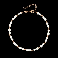 Summertime Pearl Anklet Roségold