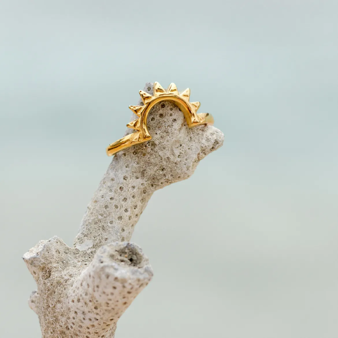 Sun Ray Ring Gold