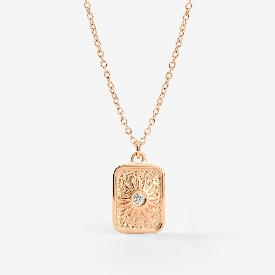 Sun Relic Necklace Roségold