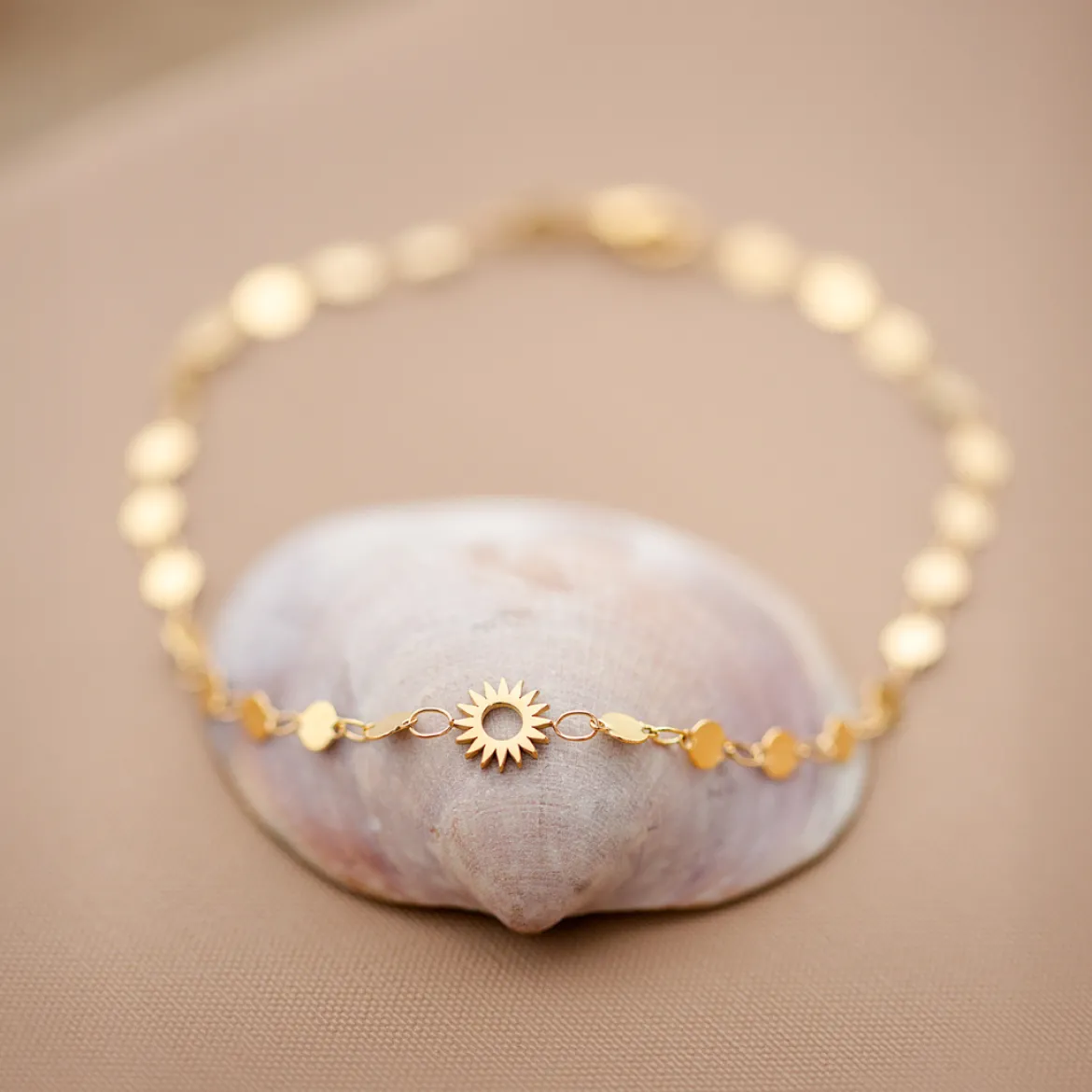 Sunny Side Up Anklet Roségold