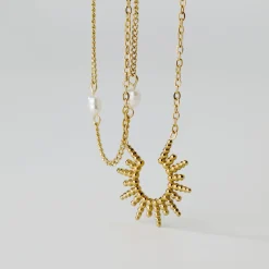Sunshine Sister Necklace Roségold