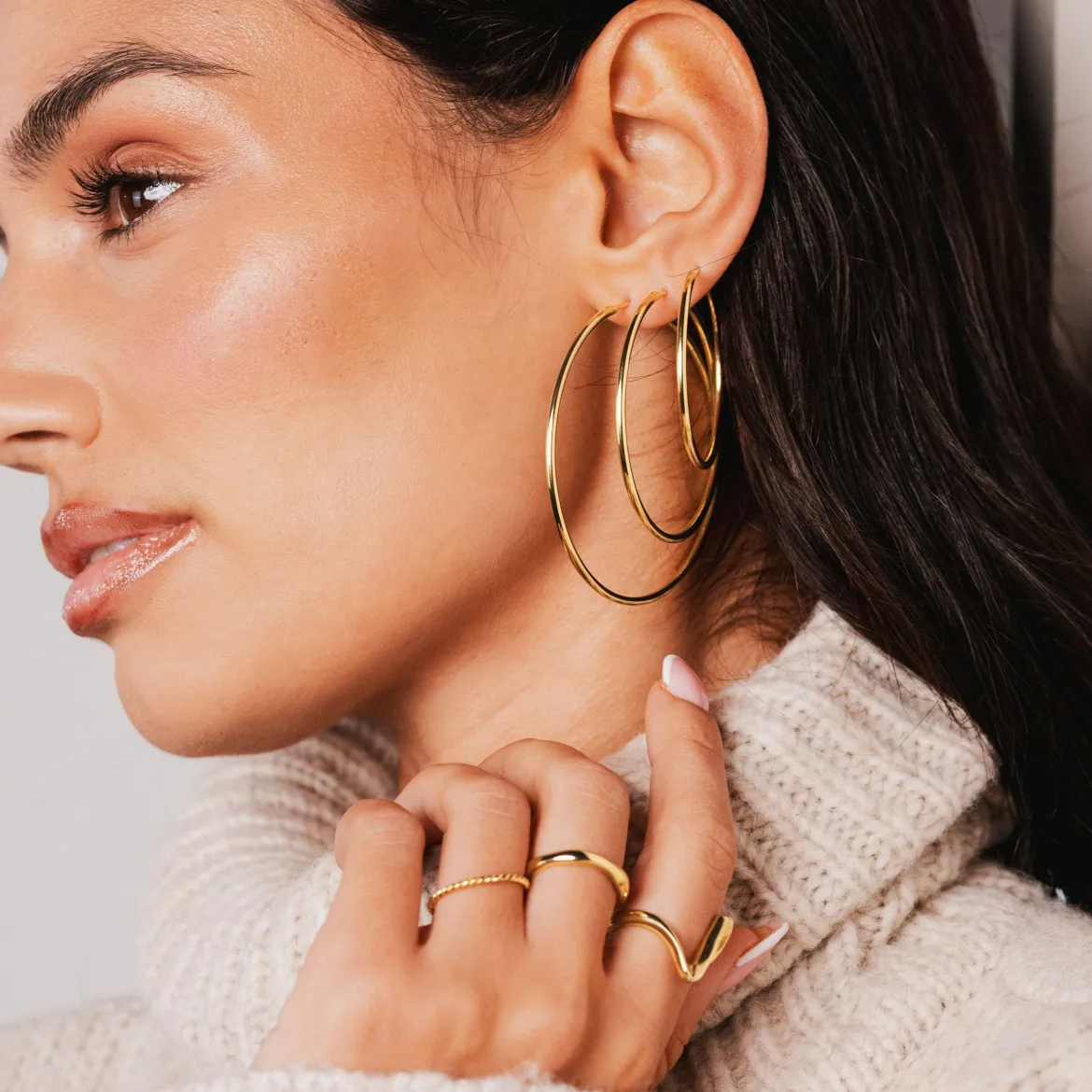 Super Maxi Hoops Gold