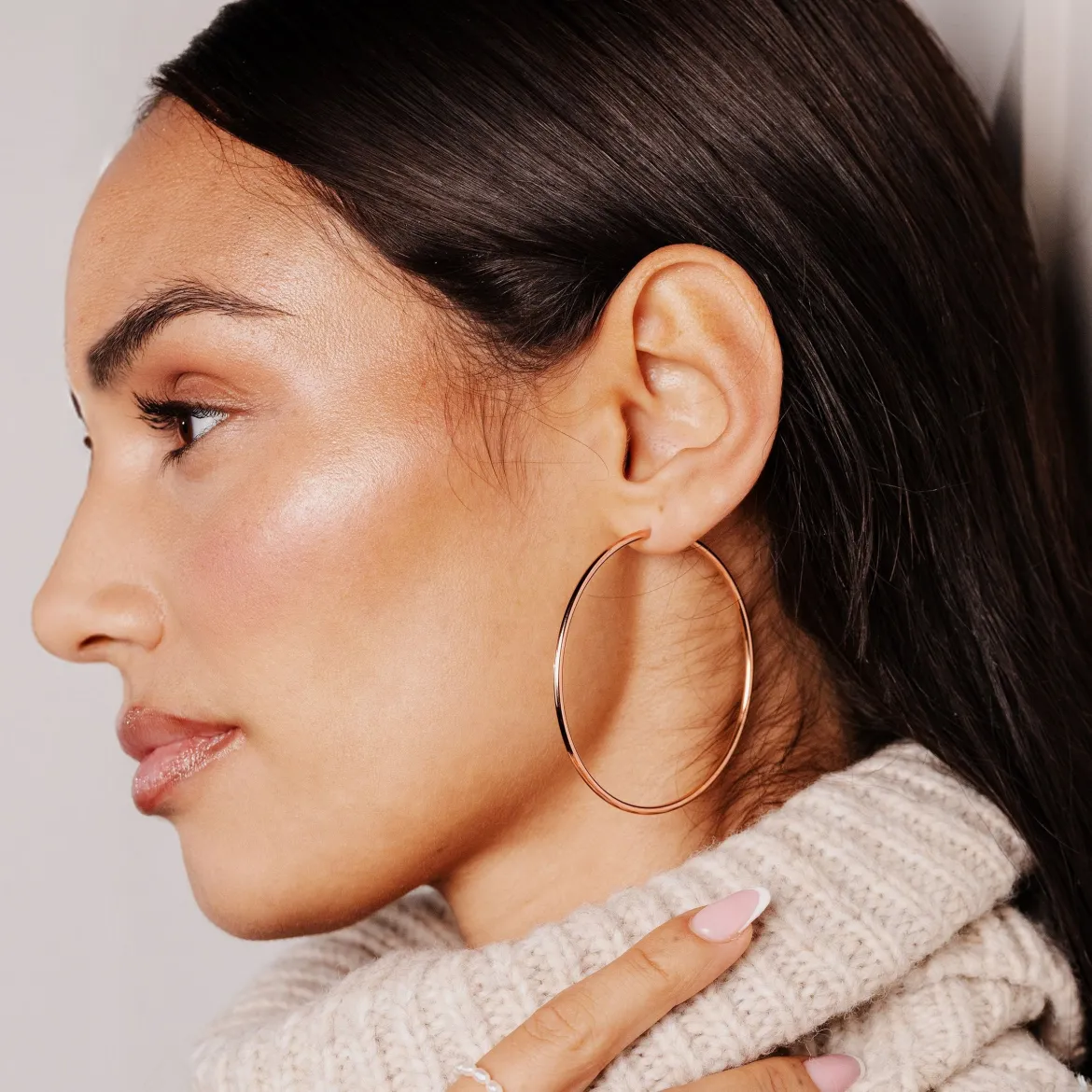 Super Maxi Hoops Roségold