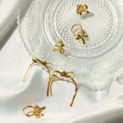 Sweet Bow Earrings Roségold