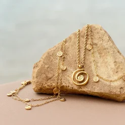 Swirl'n Double Anklet Silber