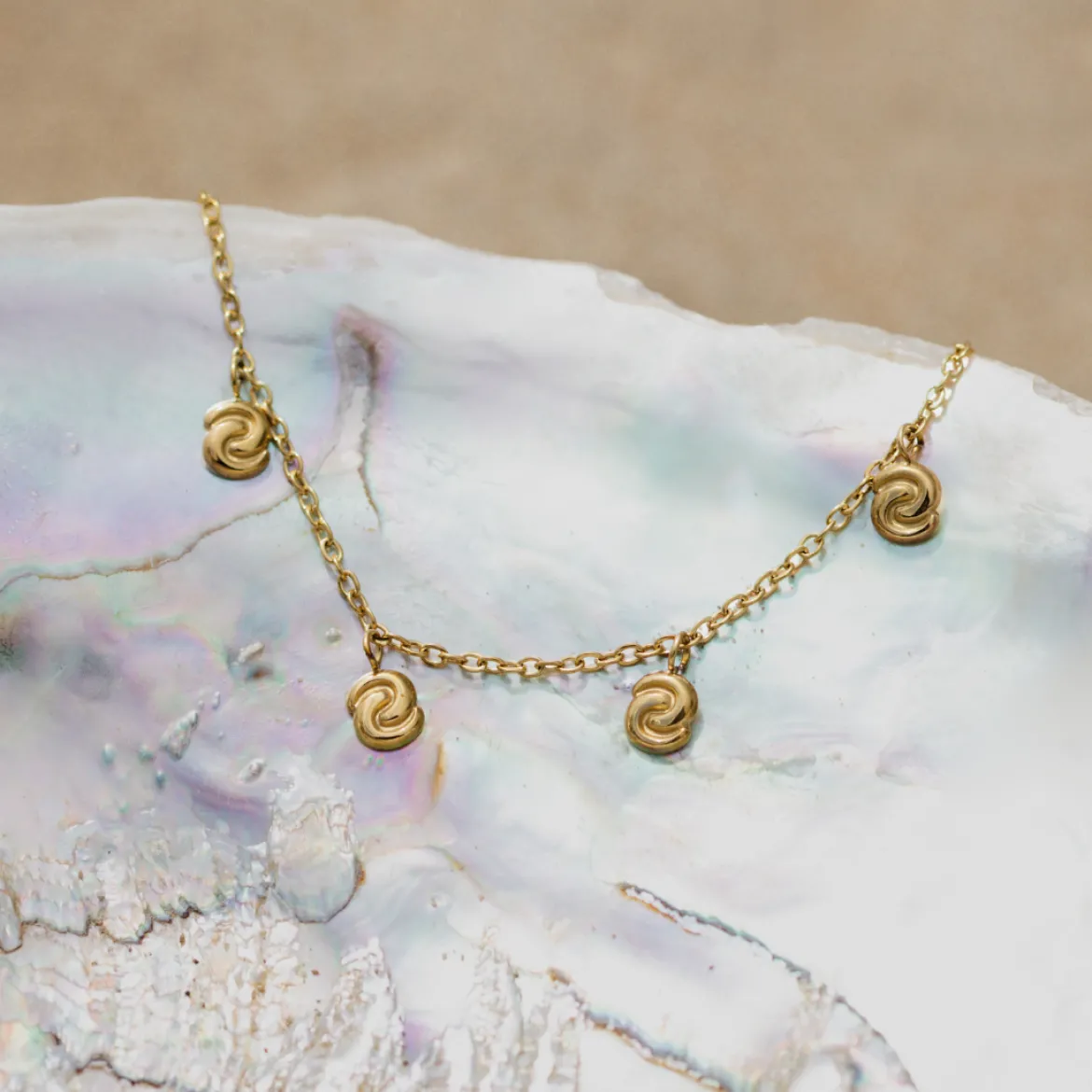 Tides of Time Anklet Gold