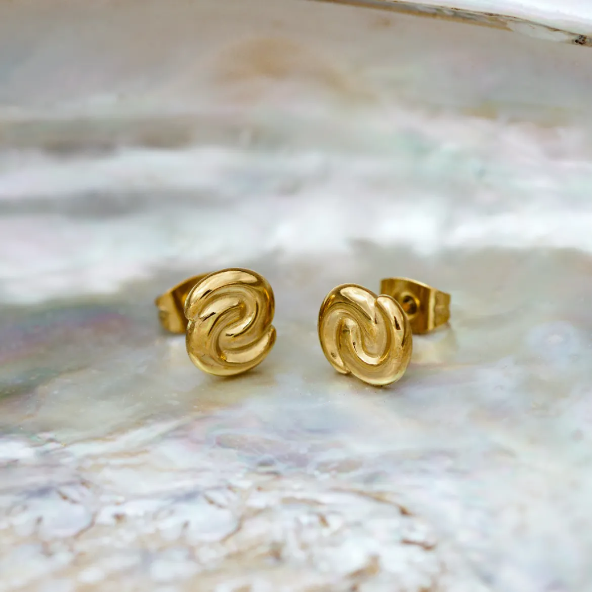 Tides of Time Studs Silber