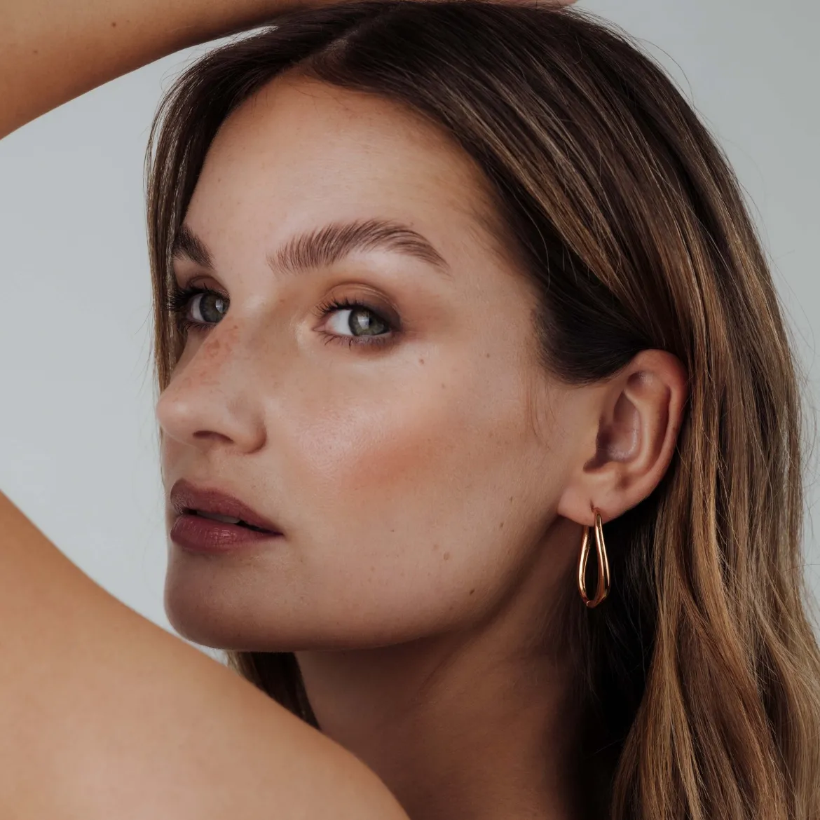 Timeless Oval Hoops Roségold
