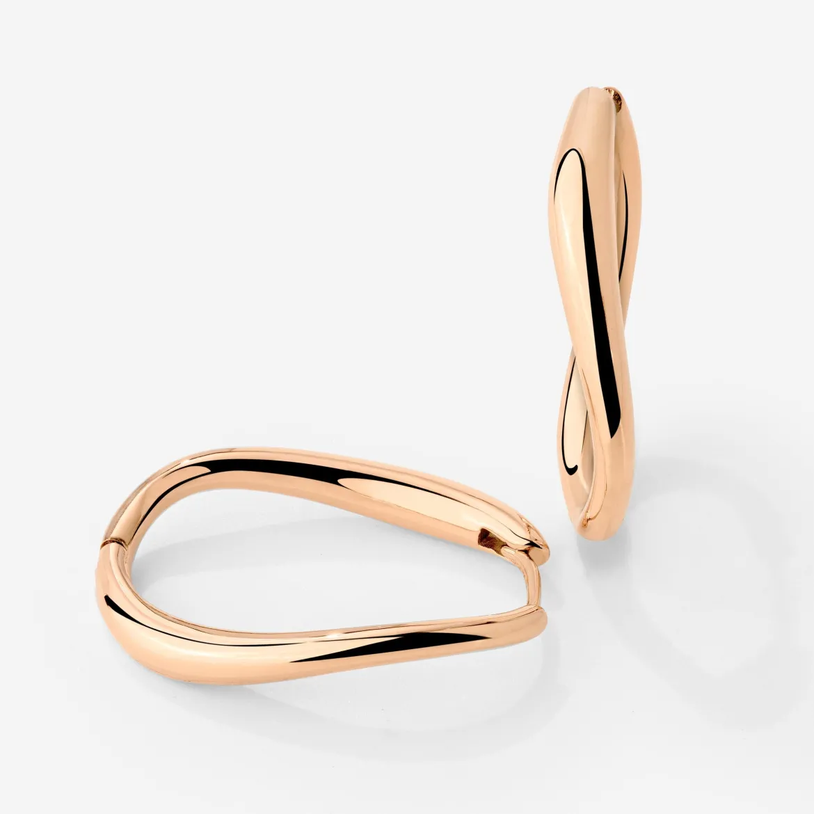 Timeless Oval Hoops Roségold