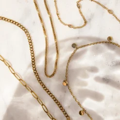 Tiny Coin Anklet Roségold