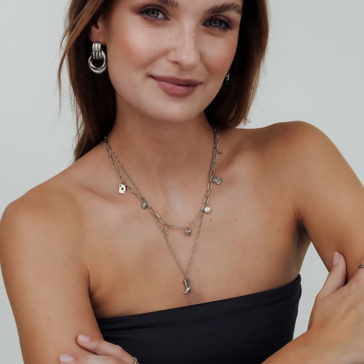 Treasure Box Necklace Silber
