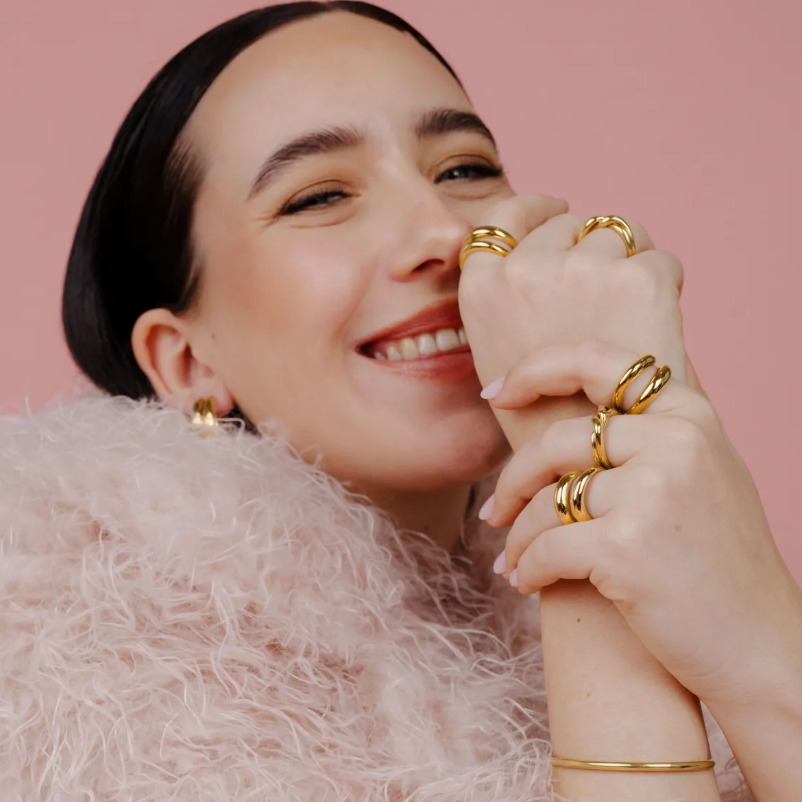 Twinsies Ring Gold