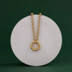 Twisted Donut Necklace Roségold