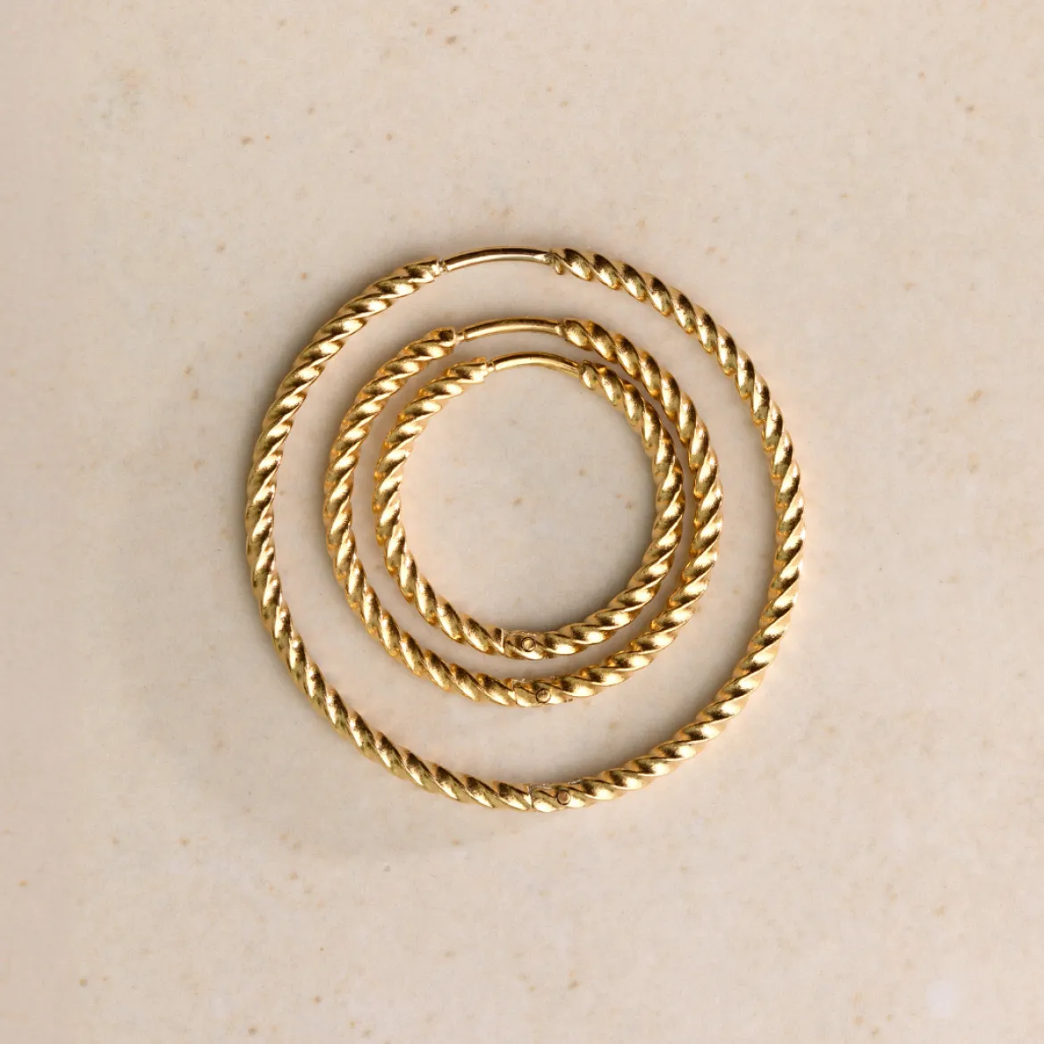 Twisted Hoops Extra Large Roségold