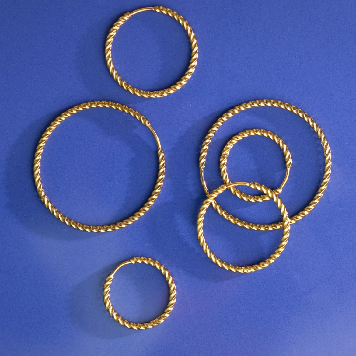 Twisted Hoops Large Roségold