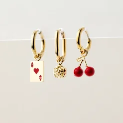 Very Cherry Hoop Set Baby Silber
