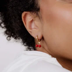 Very Cherry Hoop Set Baby Gold