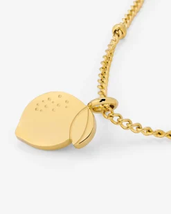 When Life gives you Lemons Necklace Gold