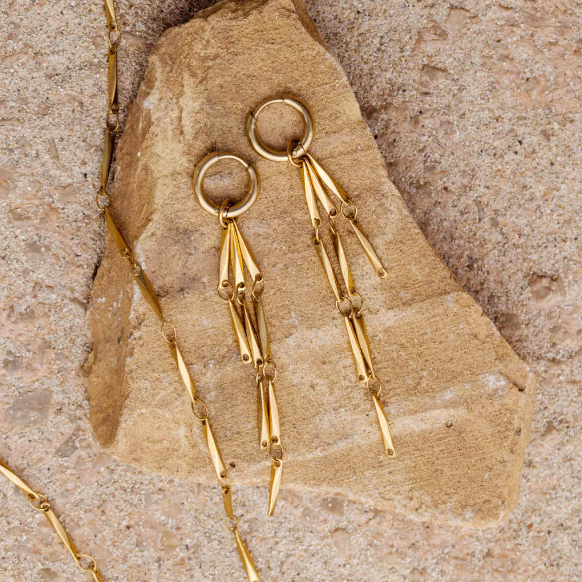 Wind Chime Hoop Set Baby Gold