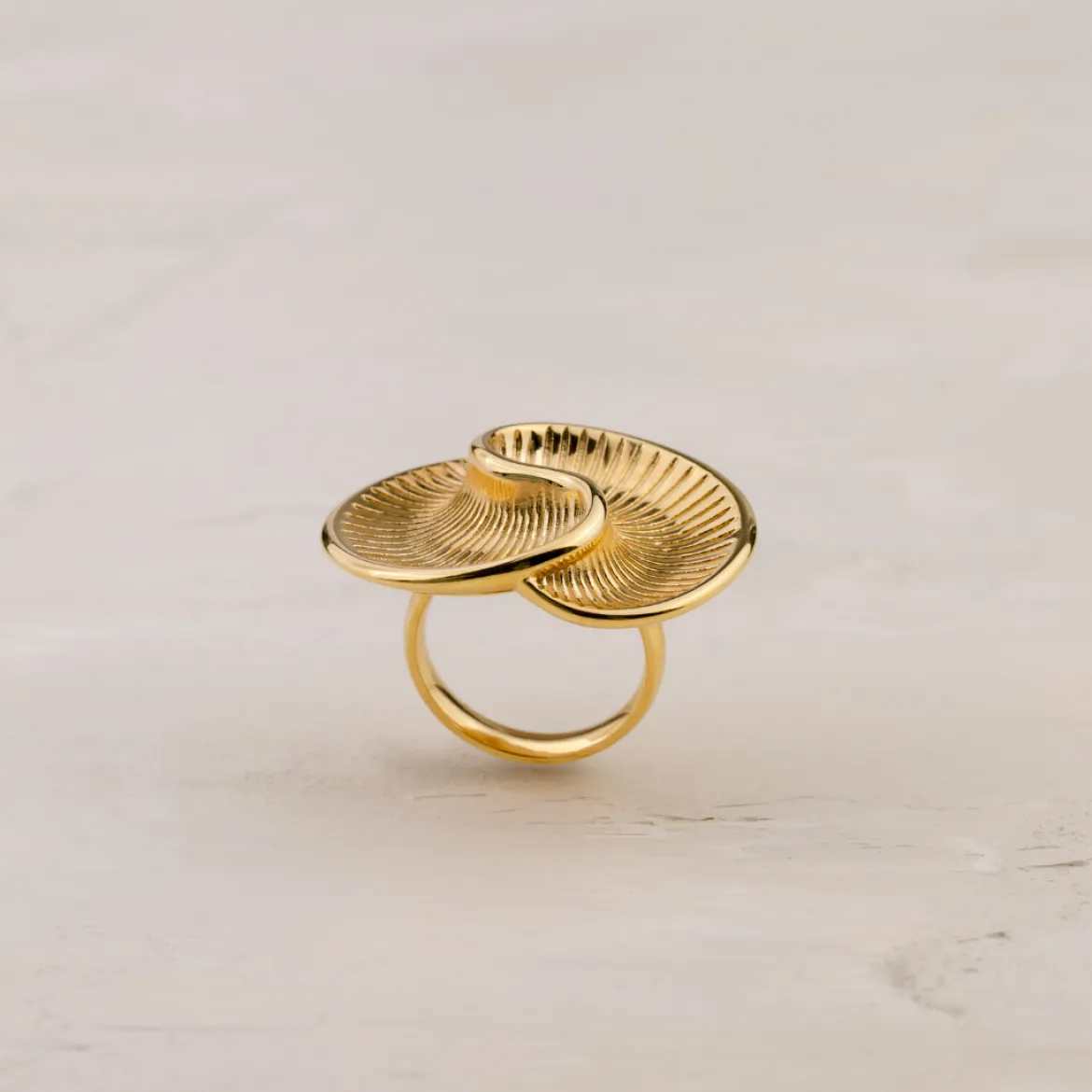 Winding Spiral Ring Roségold