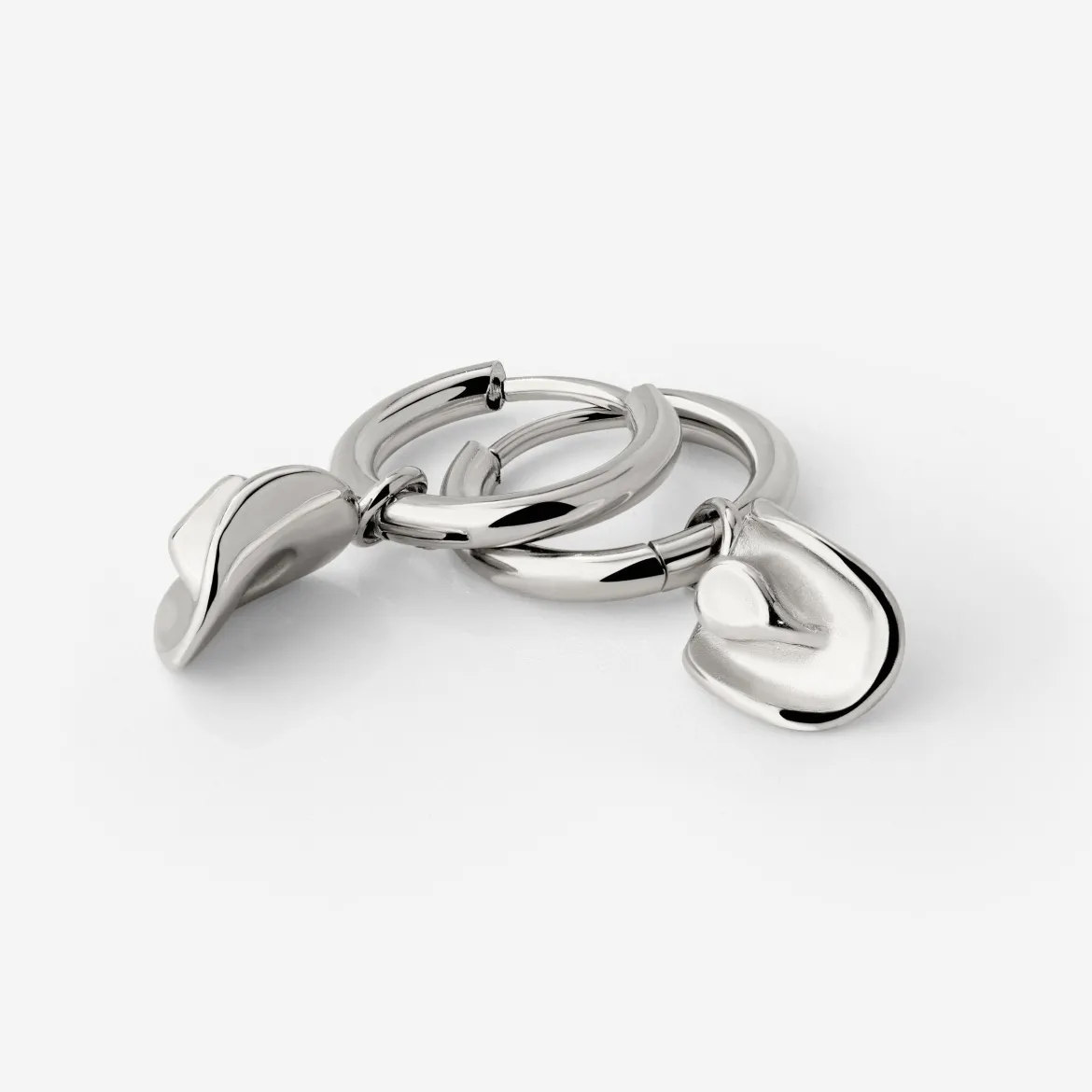 Yeehaw Hoop Set Small Silber