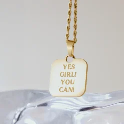 Yes girl! You can! Necklace Silber