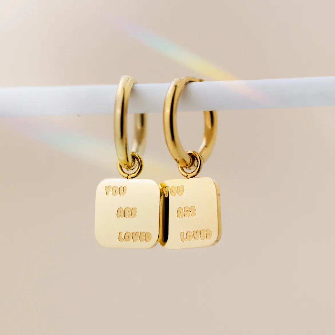 You are loved Hoop Set Small Silber