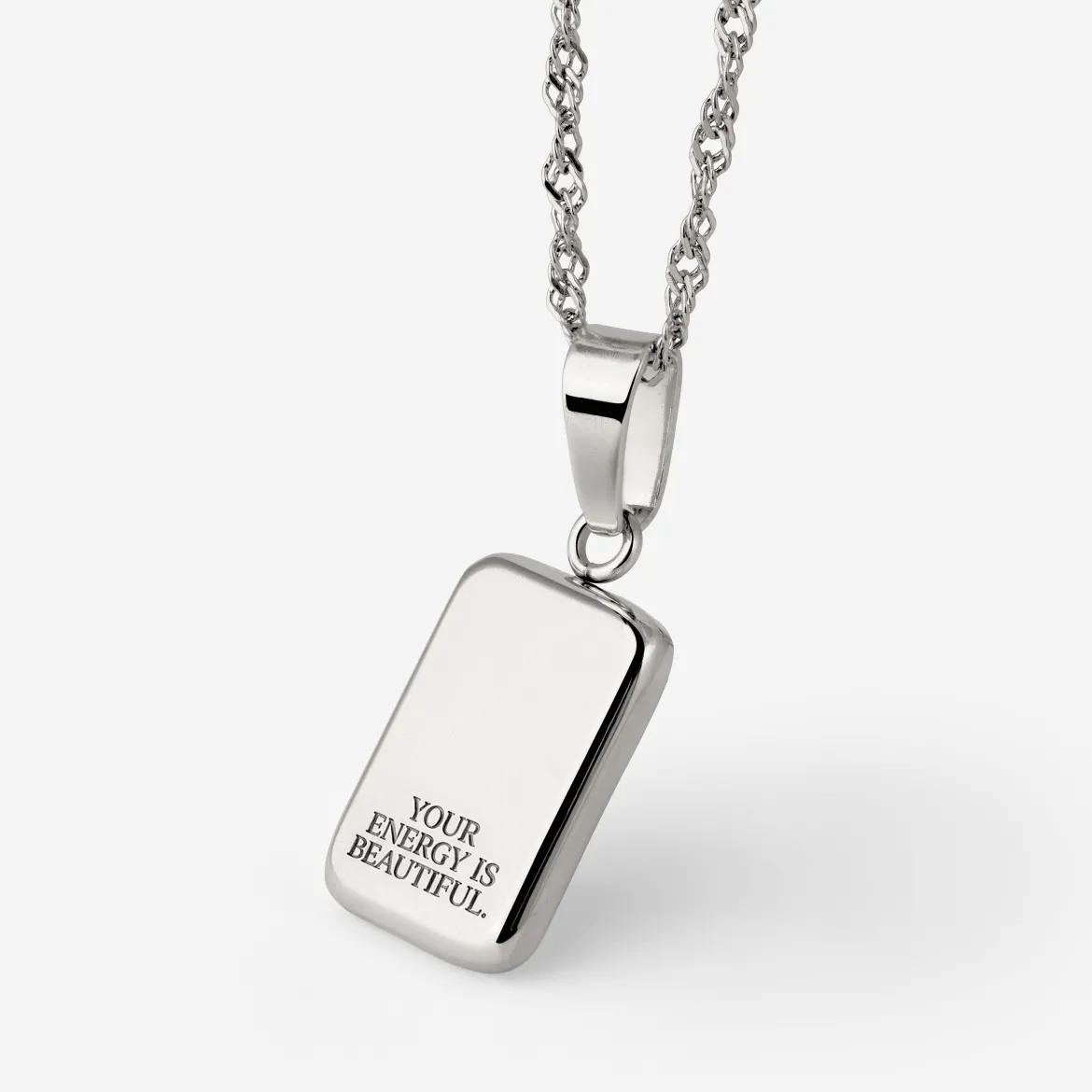 Your energy is beautiful Necklace Silber
