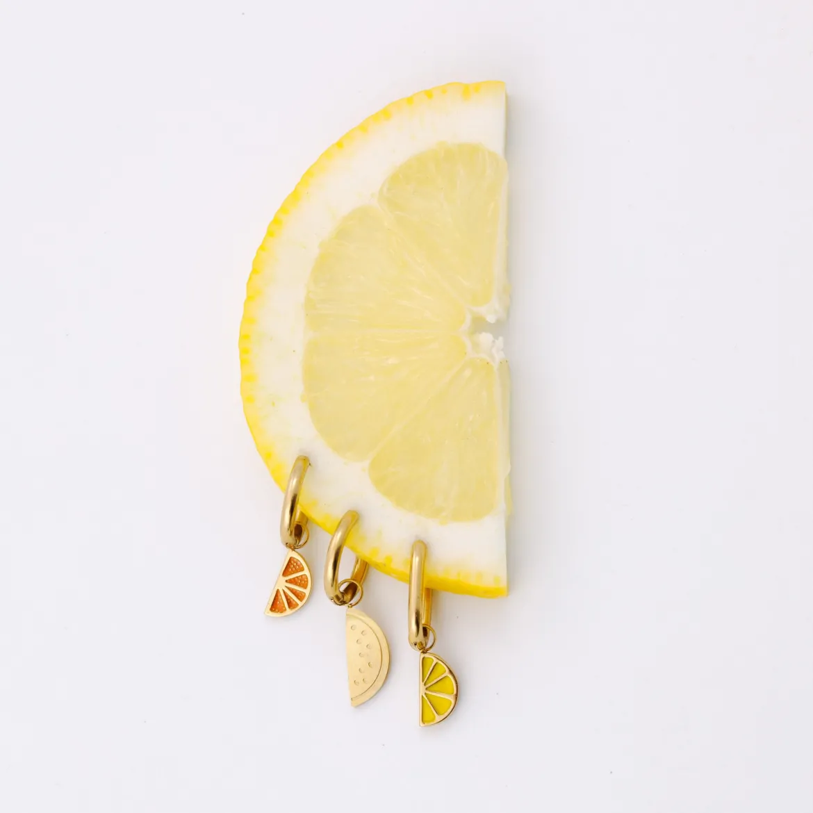 Zesty Oval Hoop Set Baby Roségold