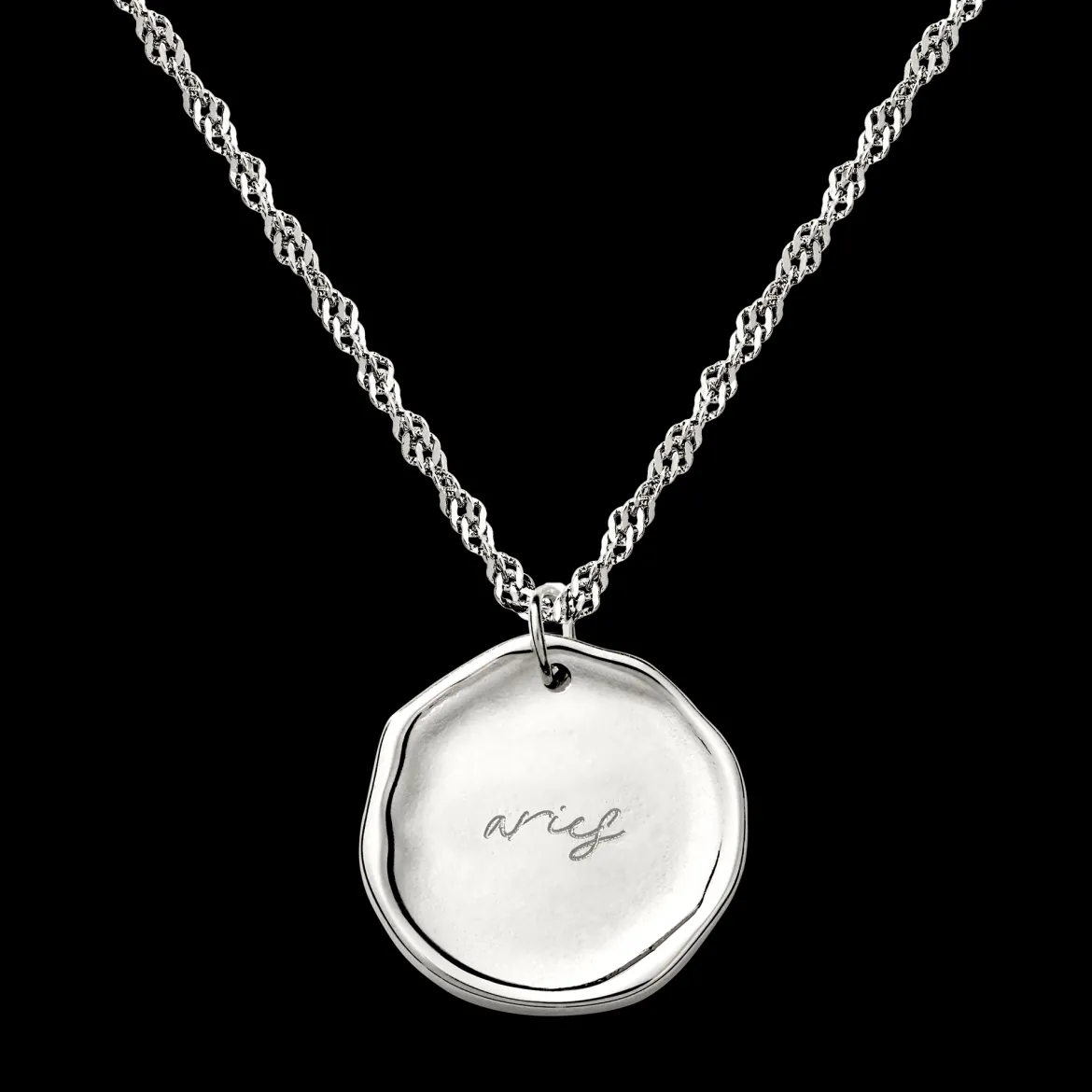 Zodiac Necklace – Aries / Widder Silber