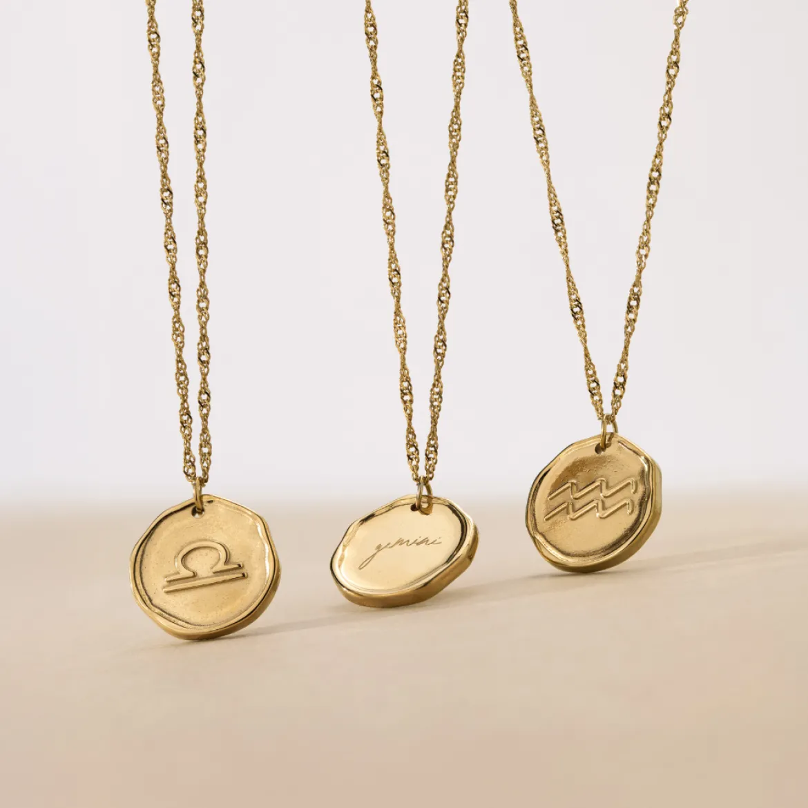 Zodiac Necklace – Gemini / Zwilling Roségold