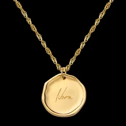 Zodiac Necklace – Libra / Waage Gold