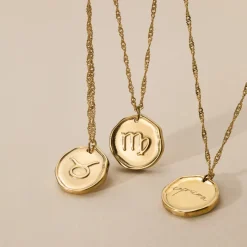 Zodiac Necklace – Taurus / Stier Gold