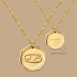 Zodiac Necklace Gold - Steinbock