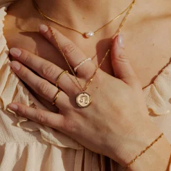 Zodiac Necklace Gold - Steinbock