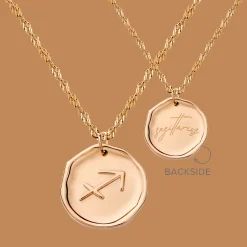 Zodiac Necklace Roségold - Steinbock