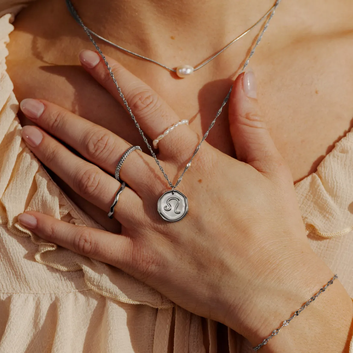 Zodiac Necklace Silber - Steinbock